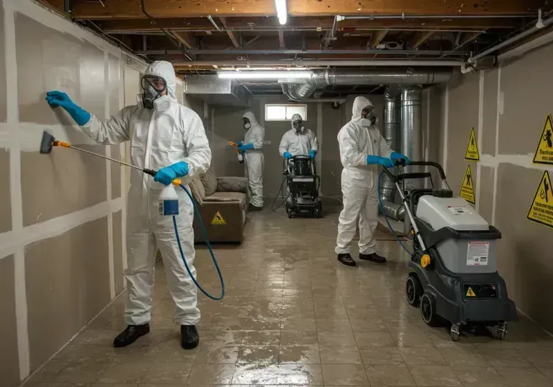 Basement Moisture Removal and Structural Drying process in Floyd County, KY